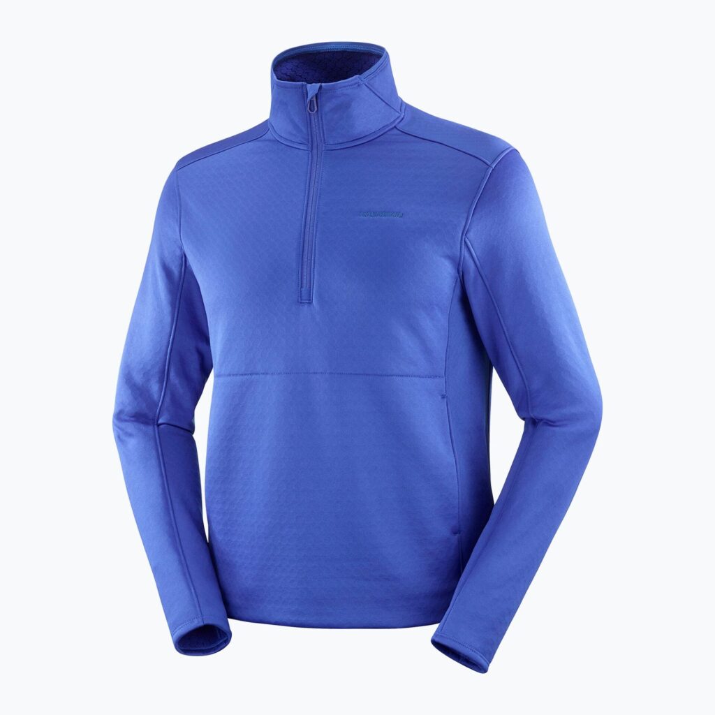 Мужская треккинговая толстовка Salomon Essential Midwarm HZ surf the web