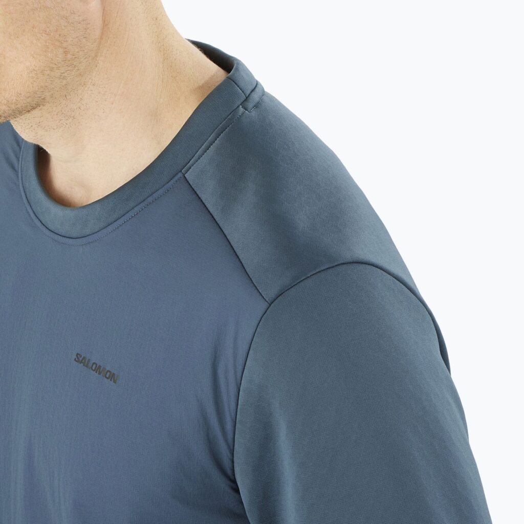Мужская треккинговая толстовка Salomon Outline Hyb Warm midnight