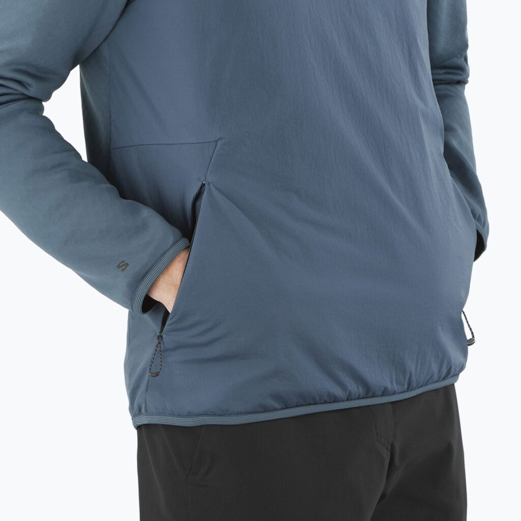 Мужская треккинговая толстовка Salomon Outline Hyb Warm midnight