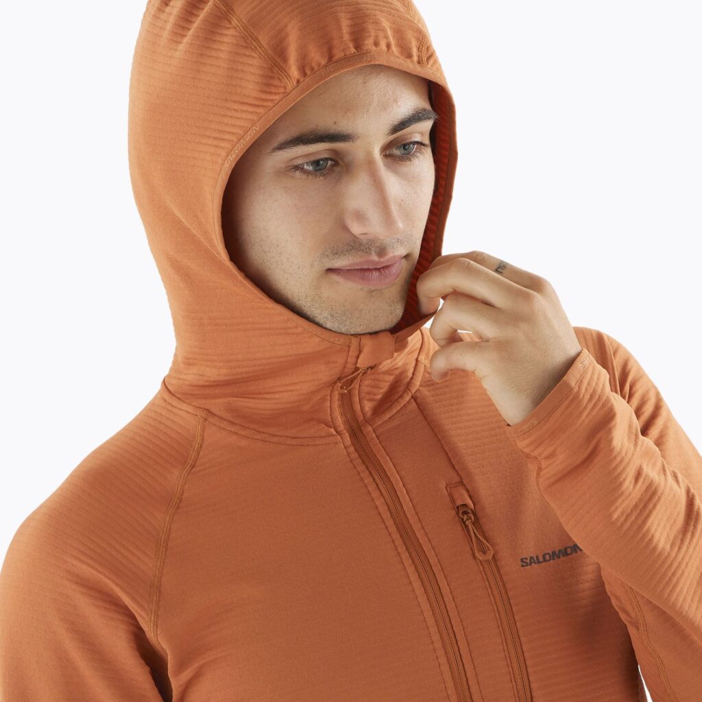 Мужская треккинговая толстовка Salomon Sntial Lightwarm Hybrid sierra