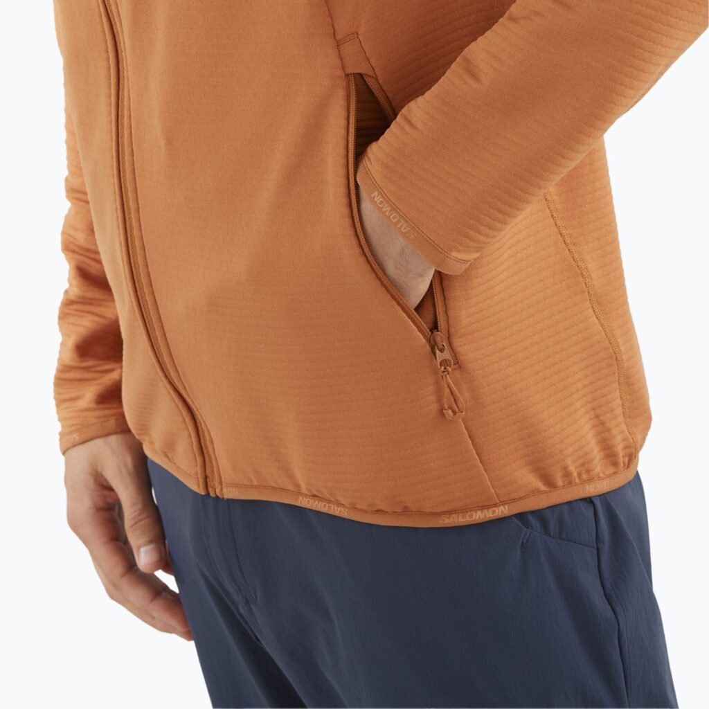 Мужская треккинговая толстовка Salomon Sntial Lightwarm Hybrid sierra