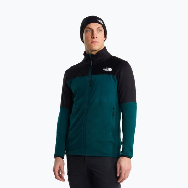 Флисовая толстовка The North Face Polartec Powergrid Stormgap pacific teal/tnf black