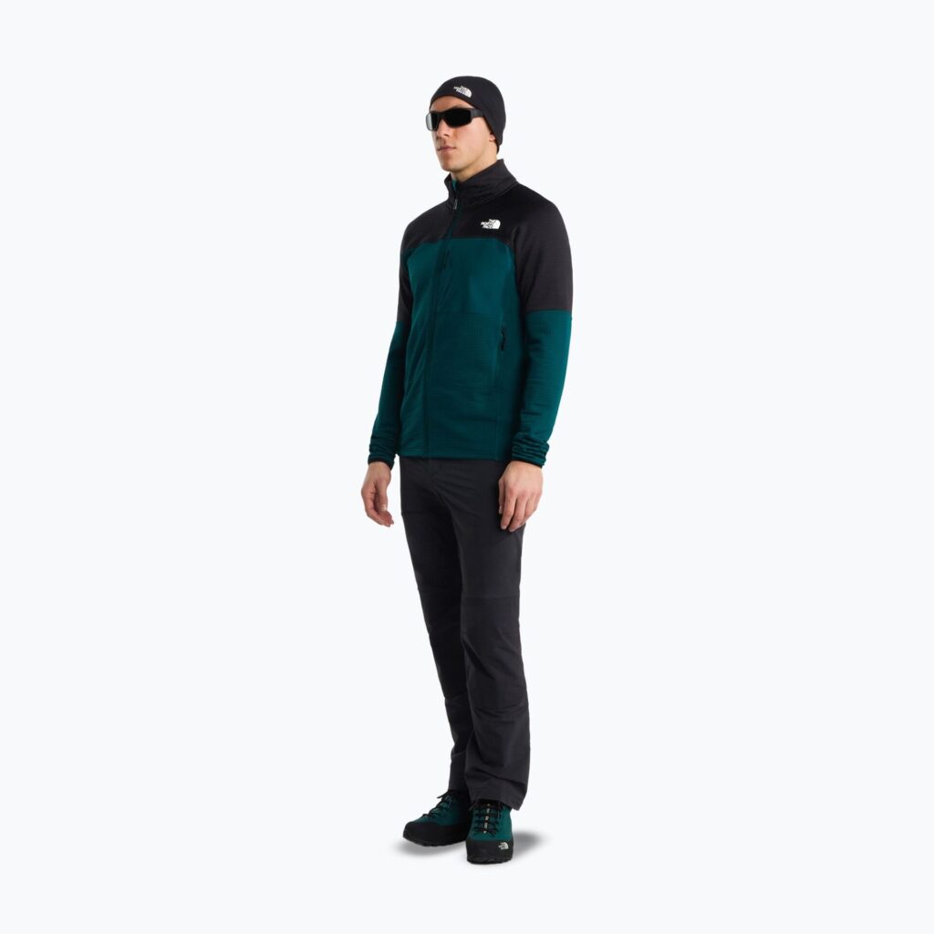 Флисовая толстовка The North Face Polartec Powergrid Stormgap pacific teal/tnf black