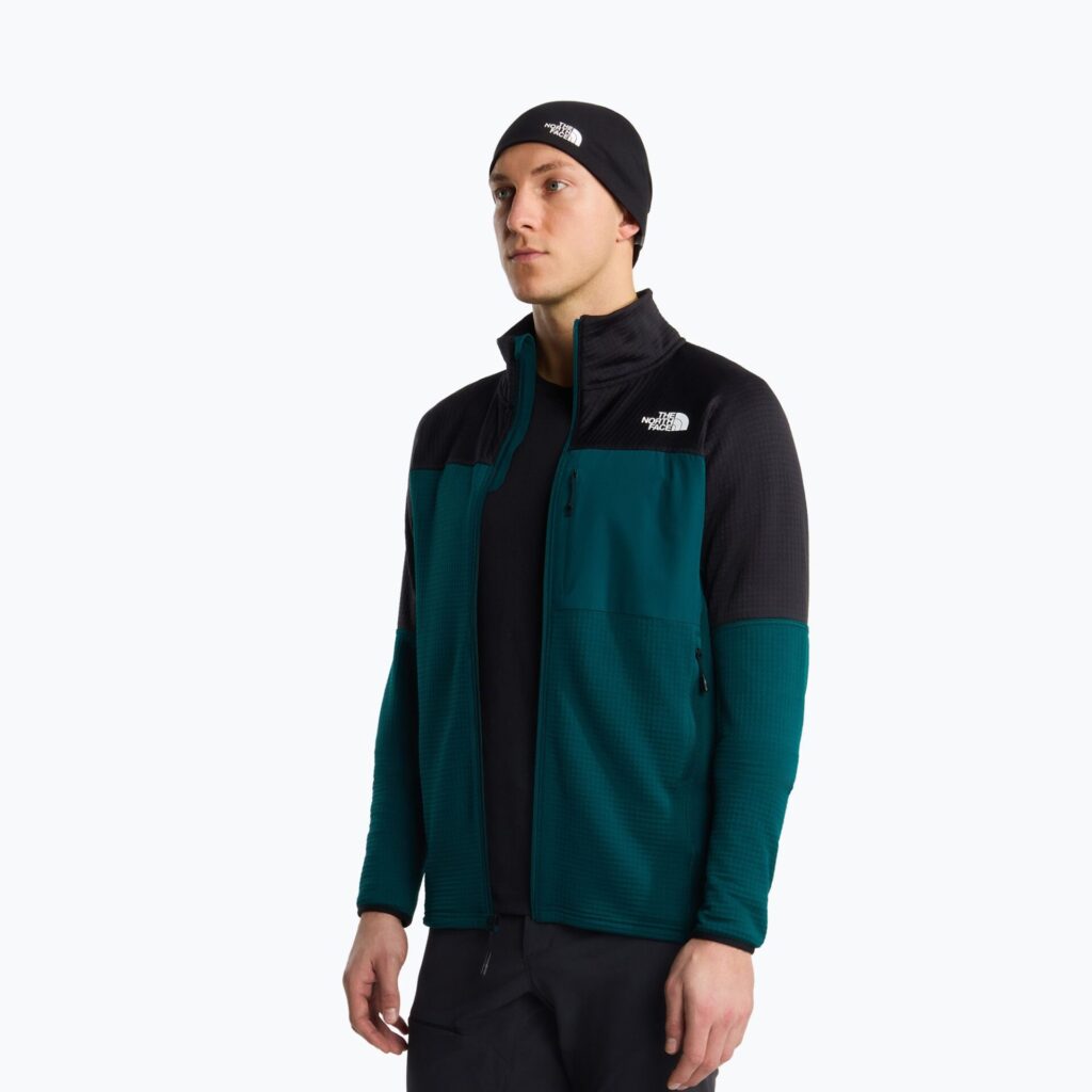 Флисовая толстовка The North Face Polartec Powergrid Stormgap pacific teal/tnf black
