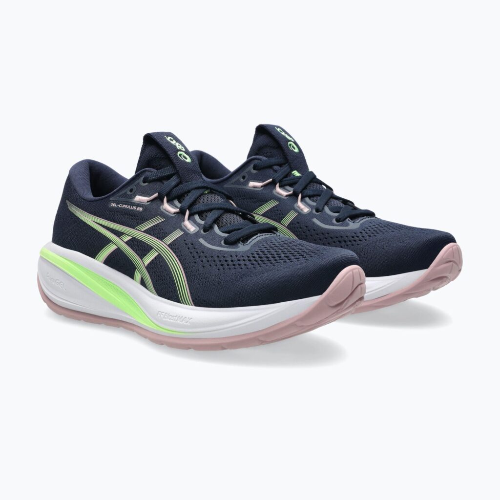 Кроссовки для бега женские ASICS Gel-Cumulus 28 midnight/illuminate green