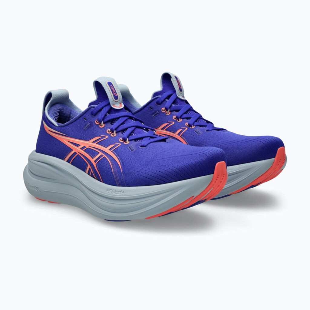 Кроссовки для бега женские ASICS Gel-Nimbus 28 cobalt burst/sun coral
