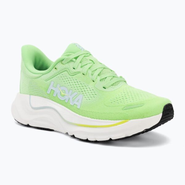 Женские беговые кроссовки HOKA Arahi 9 tart apple/glimmering blue