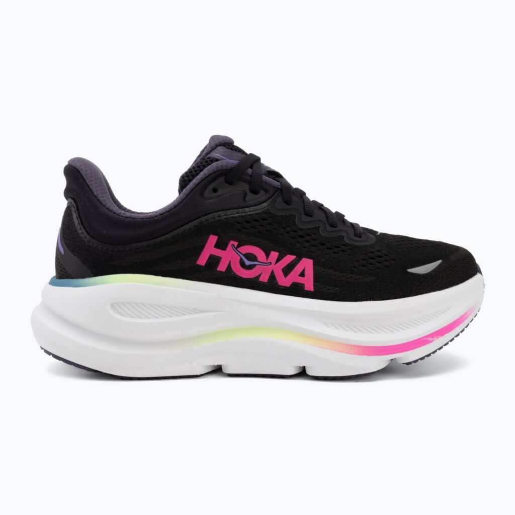 Женские беговые кроссовки HOKA Bondi 9 black/neon dragonfruit