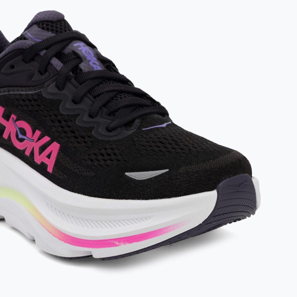 Женские беговые кроссовки HOKA Bondi 9 black/neon dragonfruit