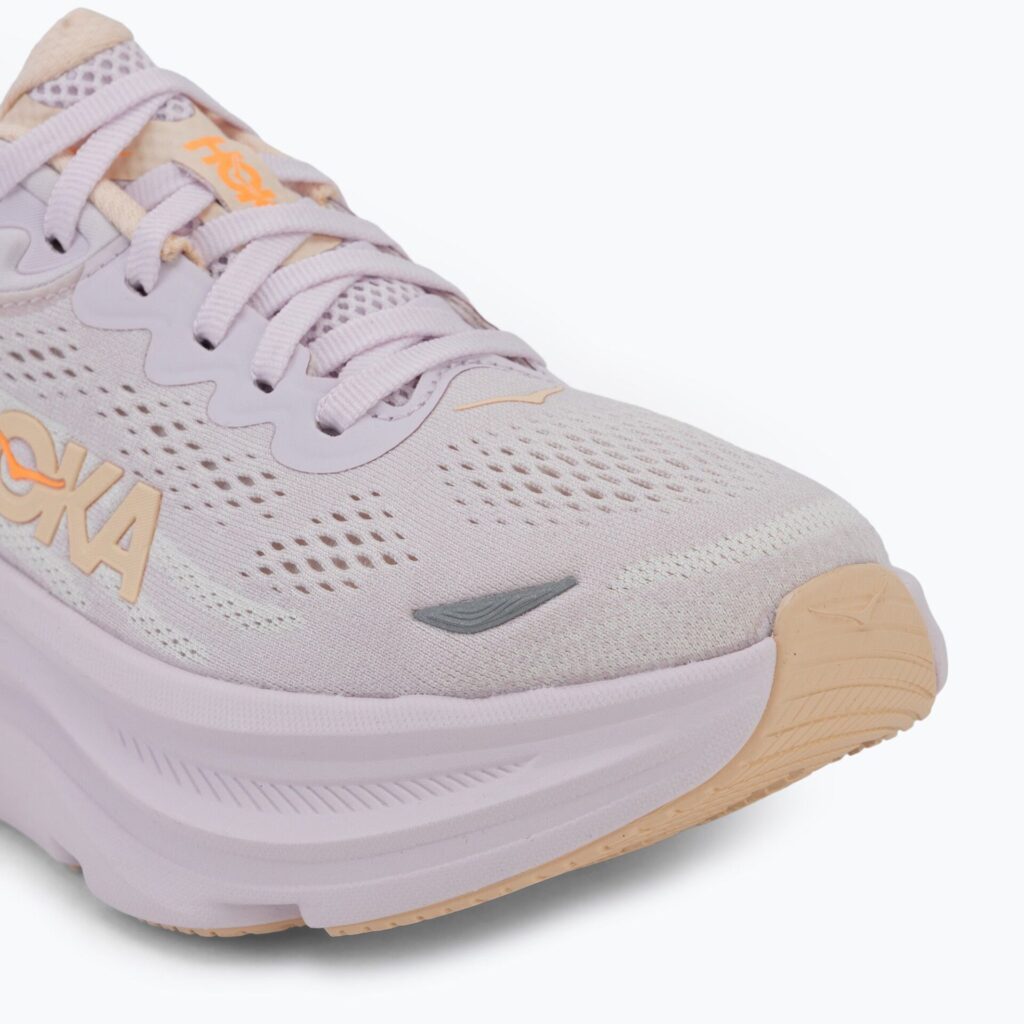Женские беговые кроссовки HOKA Bondi 9 lilac cream/tangerine glow