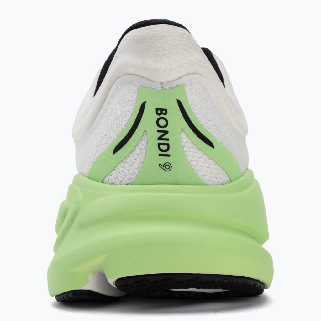 Женские беговые кроссовки HOKA Bondi 9 white/tart apple