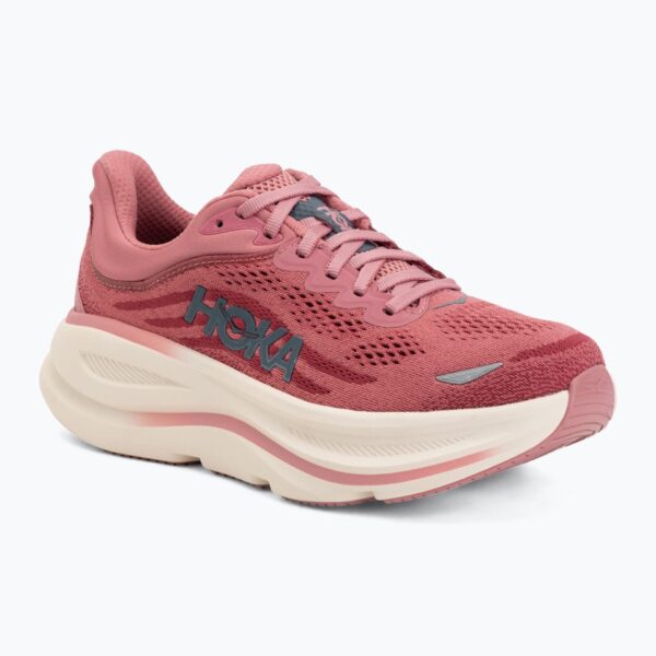 Женские беговые кроссовки HOKA Bondi 9 Wide lingonberry/cranberry