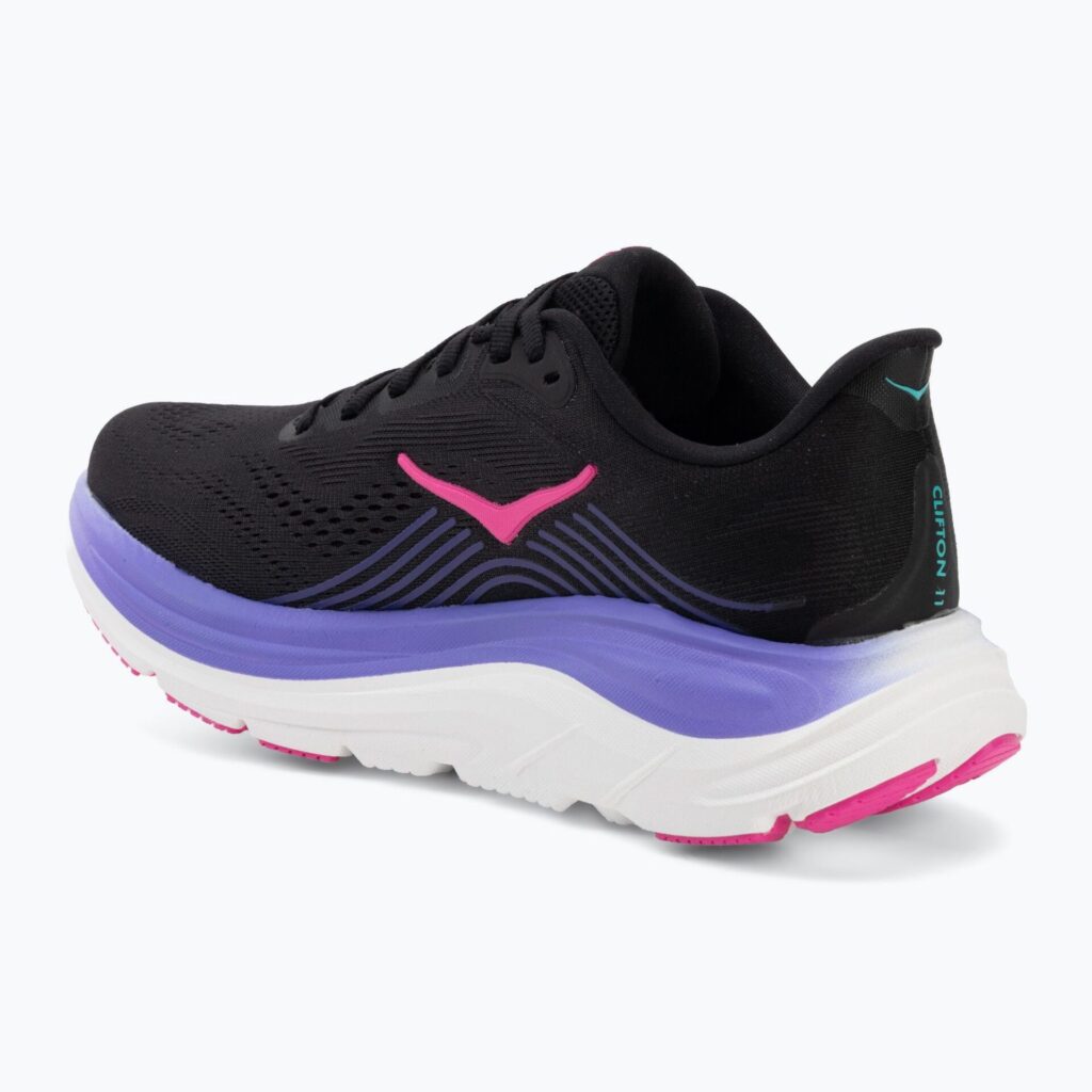 Женские беговые кроссовки Hoka Clifton 11 black/neon nebula