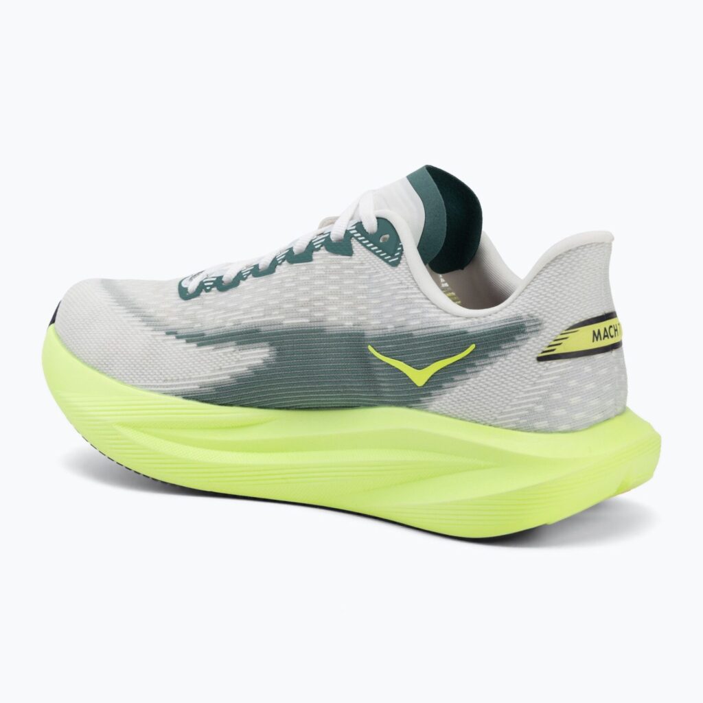 Женские беговые кроссовки HOKA Mach 7 frost/neon yuzu