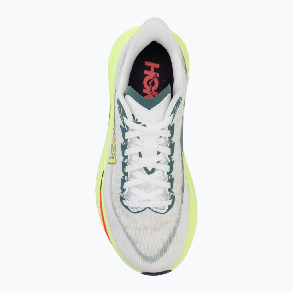 Женские беговые кроссовки HOKA Mach 7 frost/neon yuzu