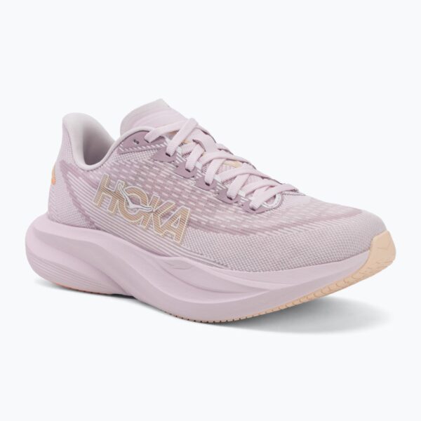 Женские беговые кроссовки HOKA Mach 7 lilac cream/tangerine glow