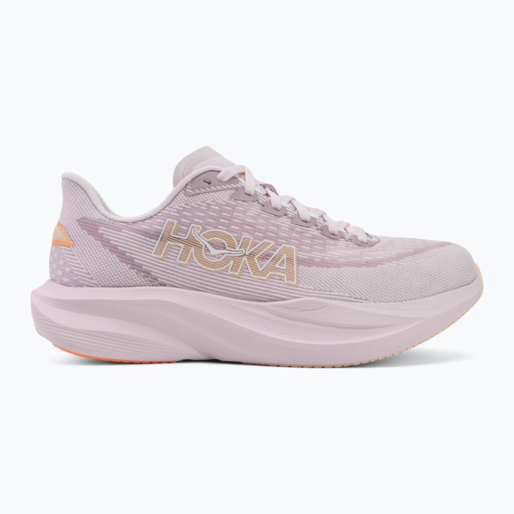 Женские беговые кроссовки HOKA Mach 7 lilac cream/tangerine glow