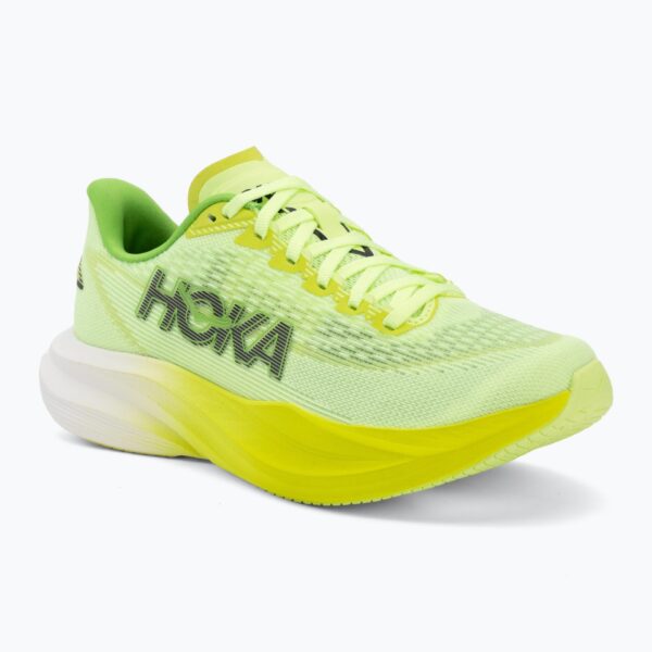 Женские беговые кроссовки HOKA Mach 7 neon yuzu/hoka citrus