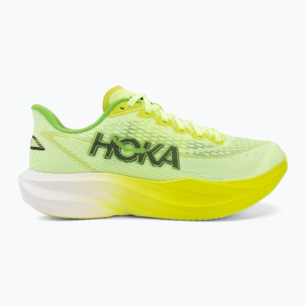 Женские беговые кроссовки HOKA Mach 7 neon yuzu/hoka citrus