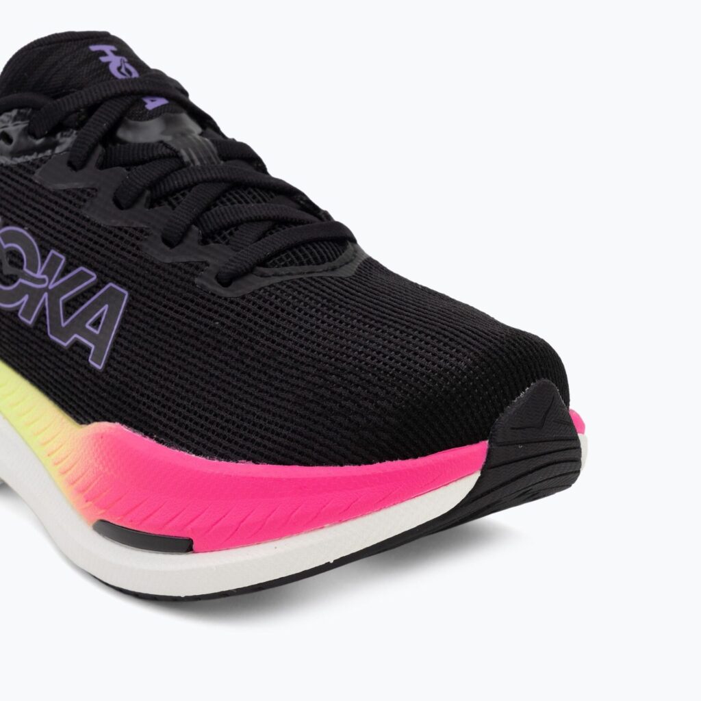 Женские беговые кроссовки HOKA Mach X 3 black/neon nebula