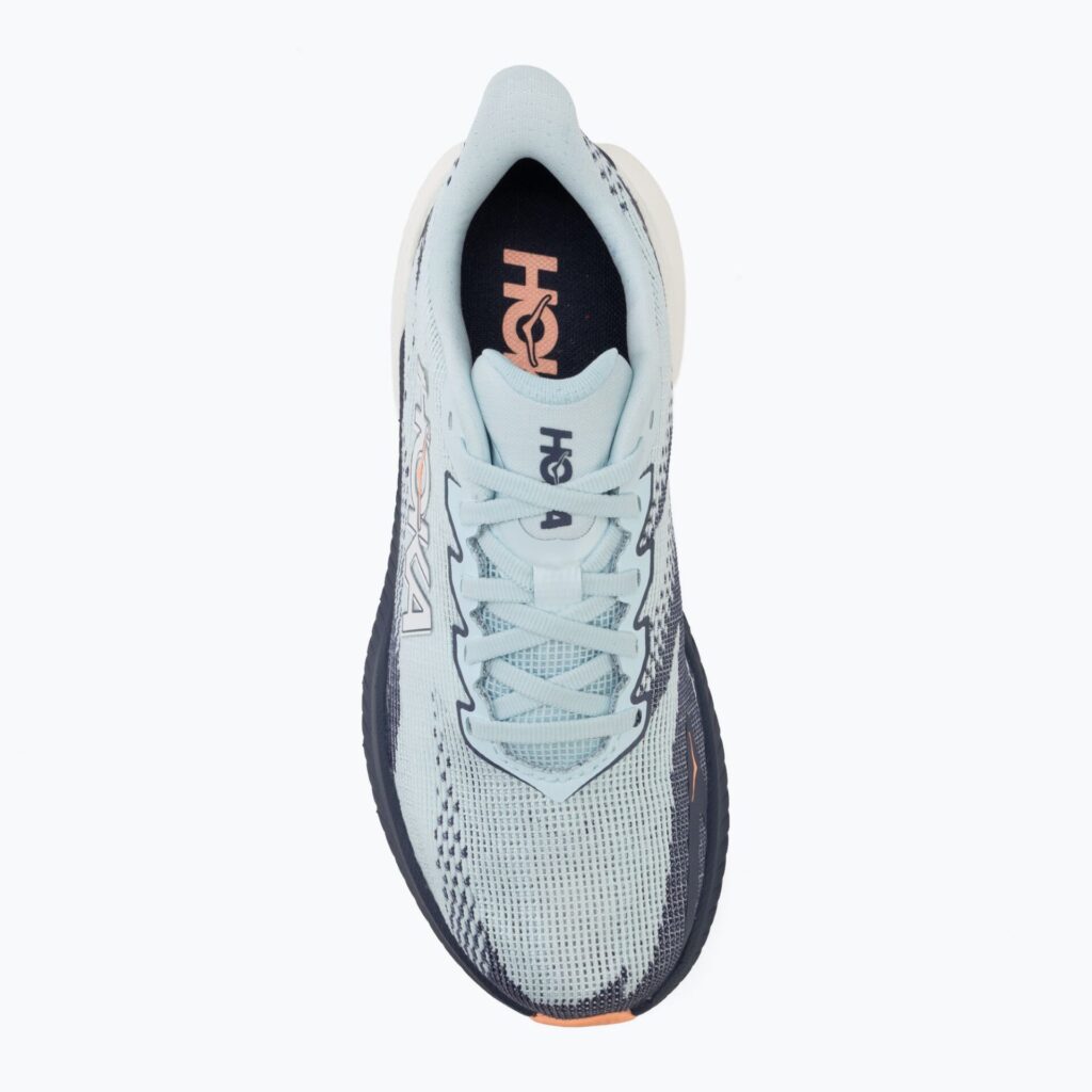 Женские беговые кроссовки HOKA Mach X 3 glimmering blue/varsity navy