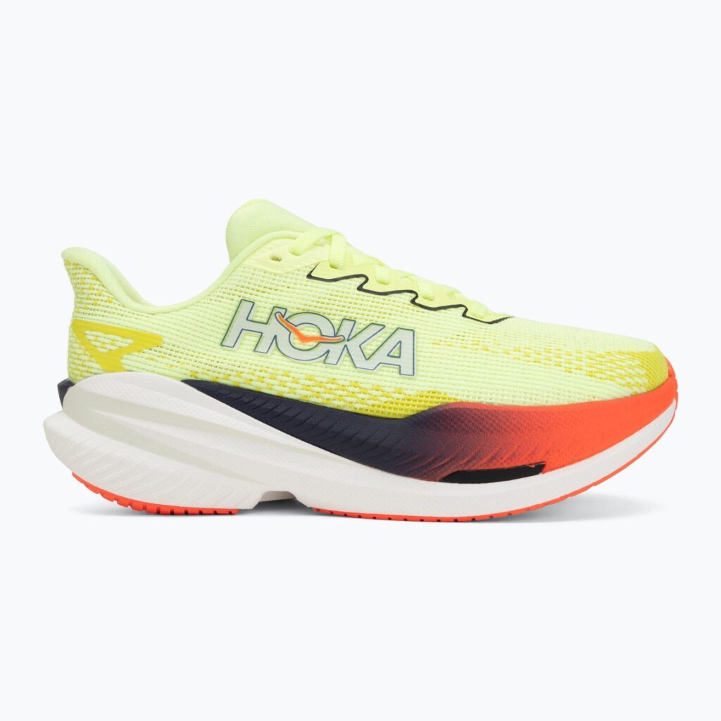 Женские беговые кроссовки HOKA Mach X 3 Nneon yuzu/squid ink