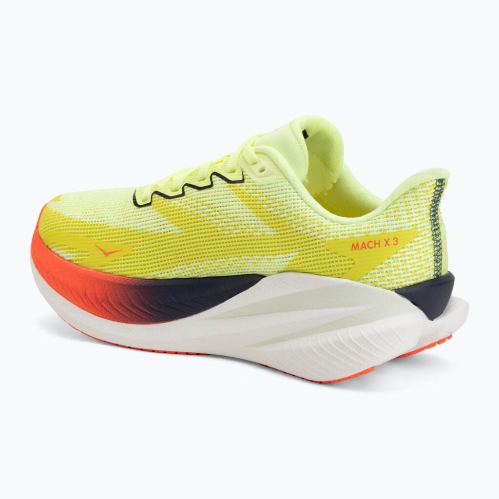 Женские беговые кроссовки HOKA Mach X 3 Nneon yuzu/squid ink