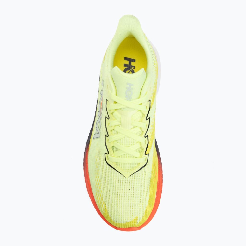 Женские беговые кроссовки HOKA Mach X 3 Nneon yuzu/squid ink
