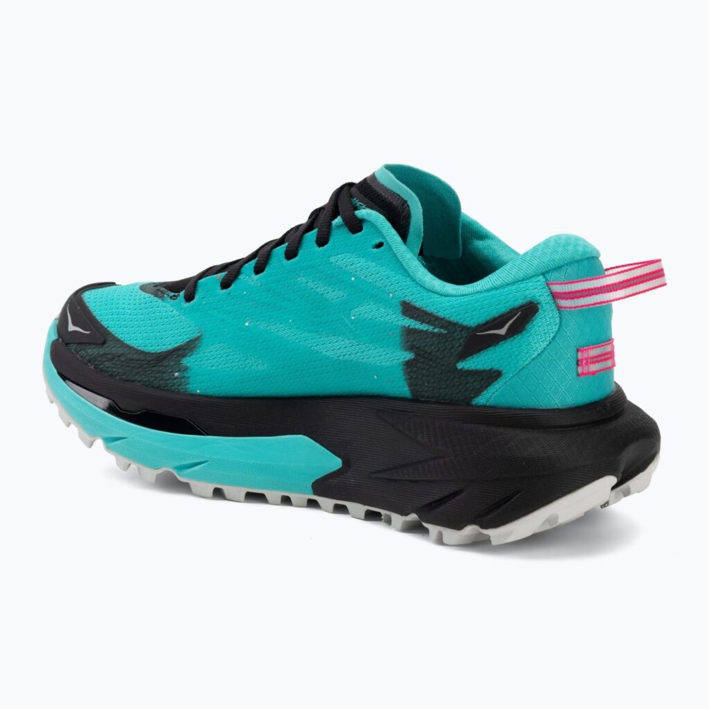 Женские беговые кроссовки HOKA Mafate 5 black/electric aqua