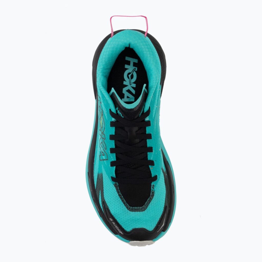 Женские беговые кроссовки HOKA Mafate 5 black/electric aqua