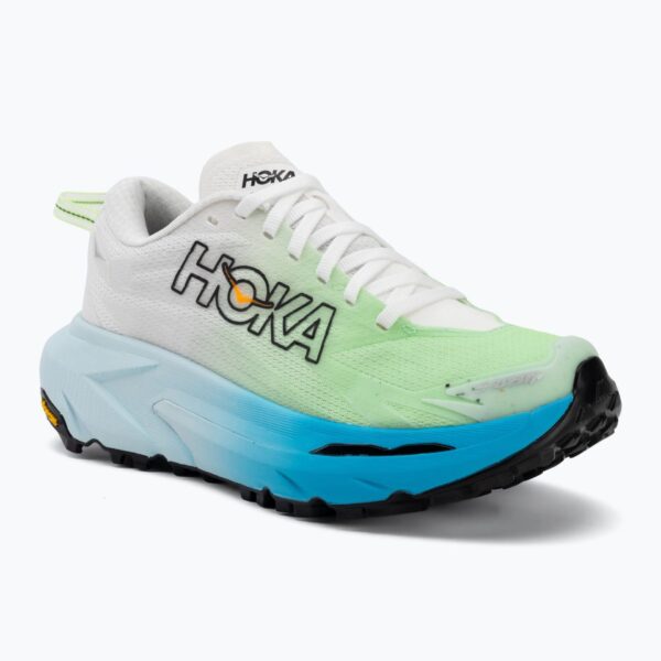 Женские беговые кроссовки HOKA Mafate 5 frost/tart apple
