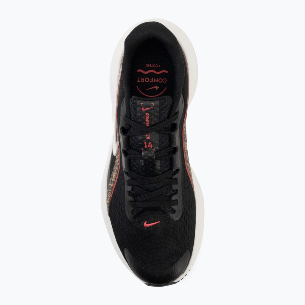 Женские кроссовки для бега Nike Downshifter 14 black/british khaki/fusion red/sail