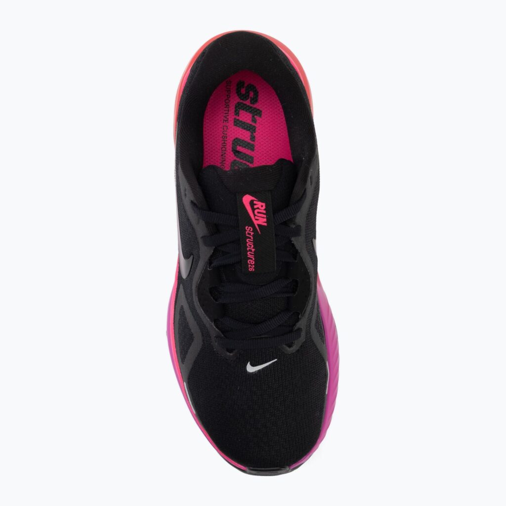 Женские кроссовки для бега Nike Structure 26 black/hyper pink/laser crimson/black