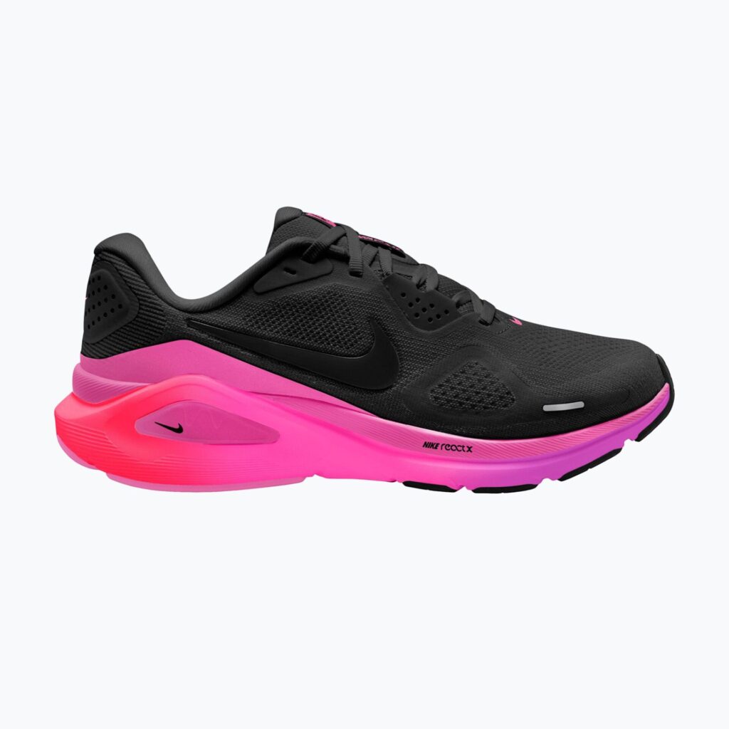 Женские кроссовки для бега Nike Structure 26 black/hyper pink/laser crimson/black