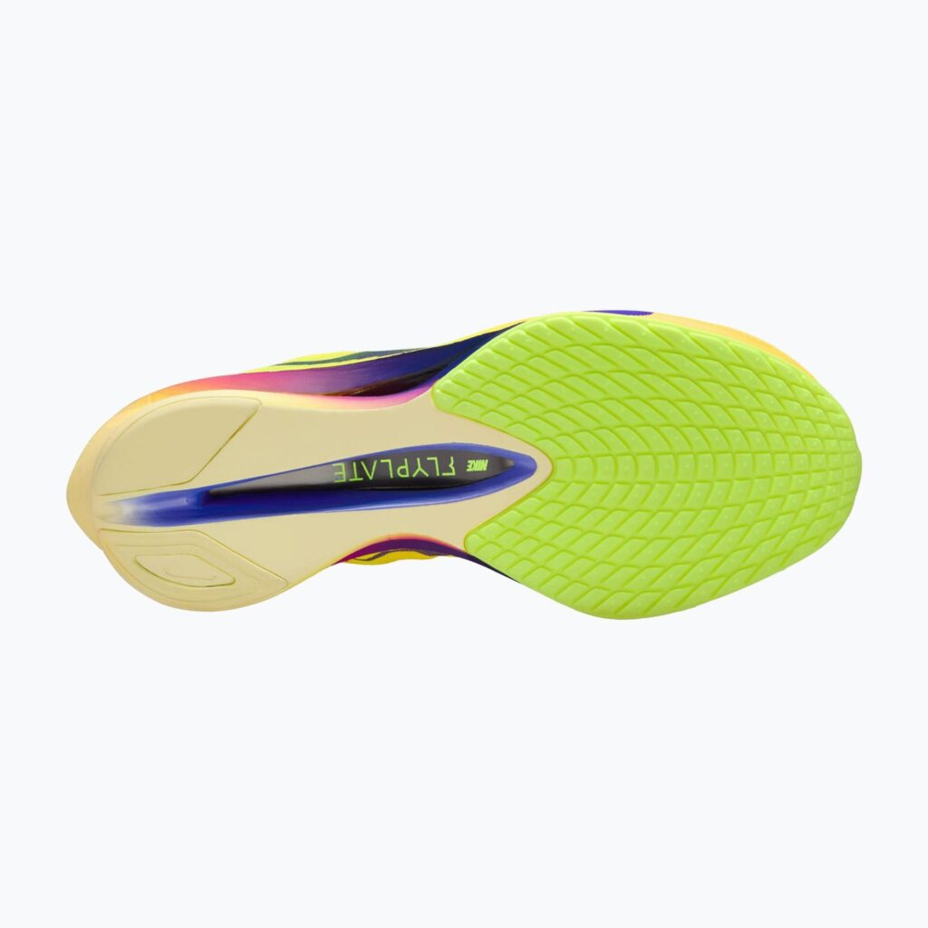 Женские кроссовки для бега Nike Vaporfly 4 citron pulse/laser orange/indigo burst