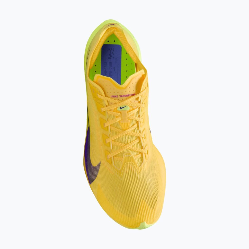 Женские кроссовки для бега Nike Vaporfly 4 citron pulse/laser orange/indigo burst