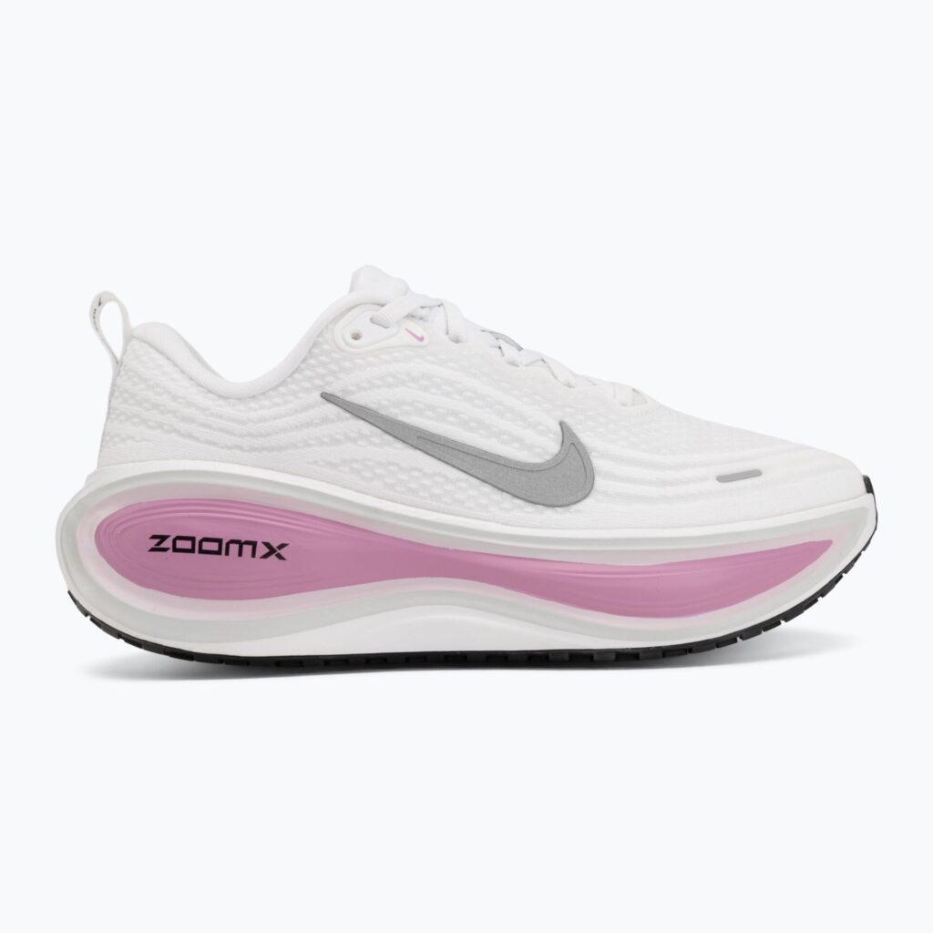 Женские кроссовки для бега Nike Vomero Plus white/bleached lilac/metallic silver