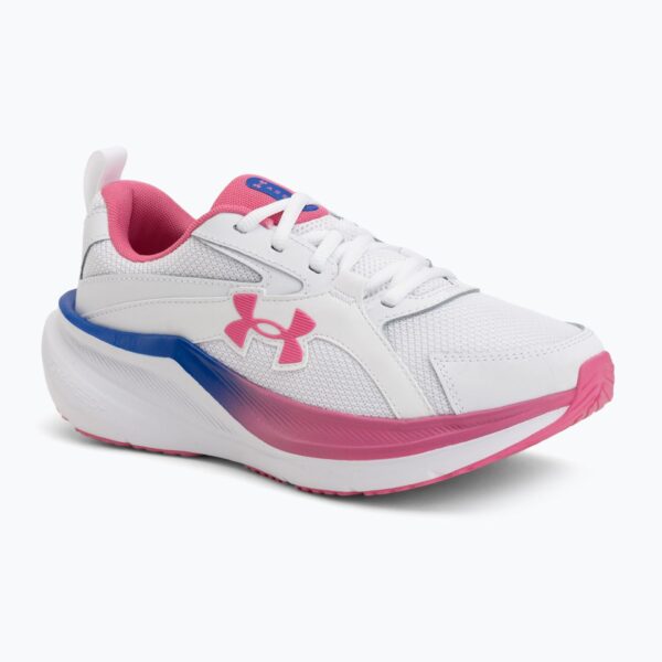 Женские кроссовки для бега Under Armour Assert 11 white/pink frenzy/pink frenzy