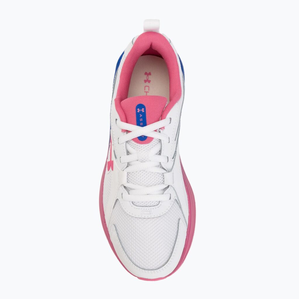 Женские кроссовки для бега Under Armour Assert 11 white/pink frenzy/pink frenzy
