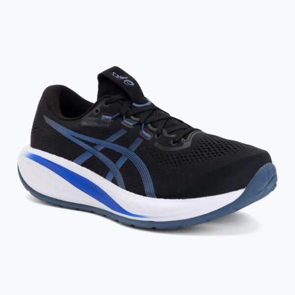 Кроссовки для бега мужскиеASICS Gel-Cumulus 28 black/neon blue