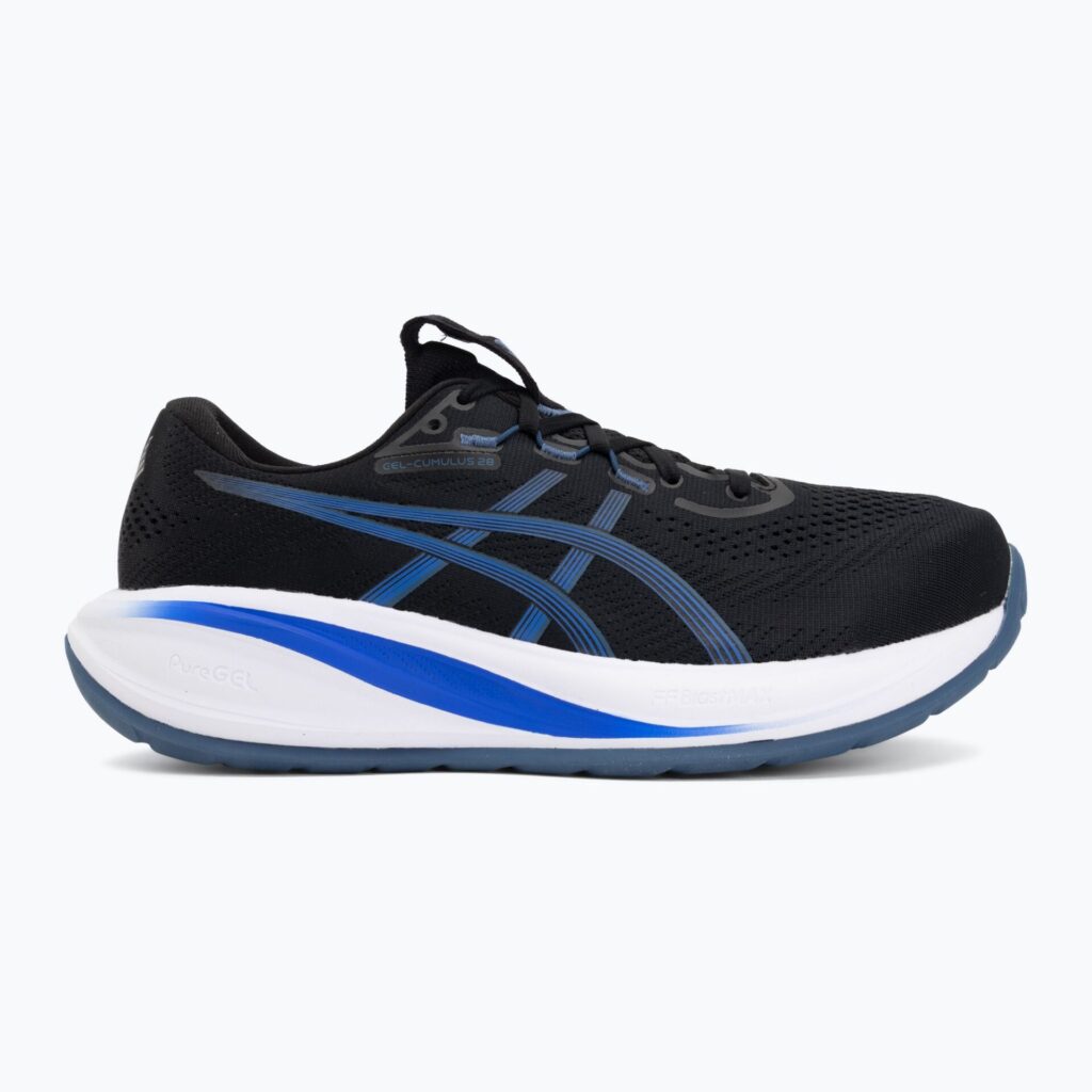 Кроссовки для бега мужскиеASICS Gel-Cumulus 28 black/neon blue