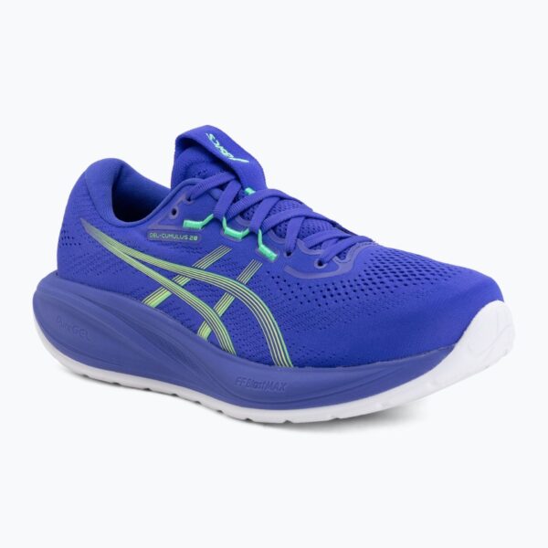 Кроссовки для бега мужскиеASICS Gel-Cumulus 28 cobalt burst/illuminate green