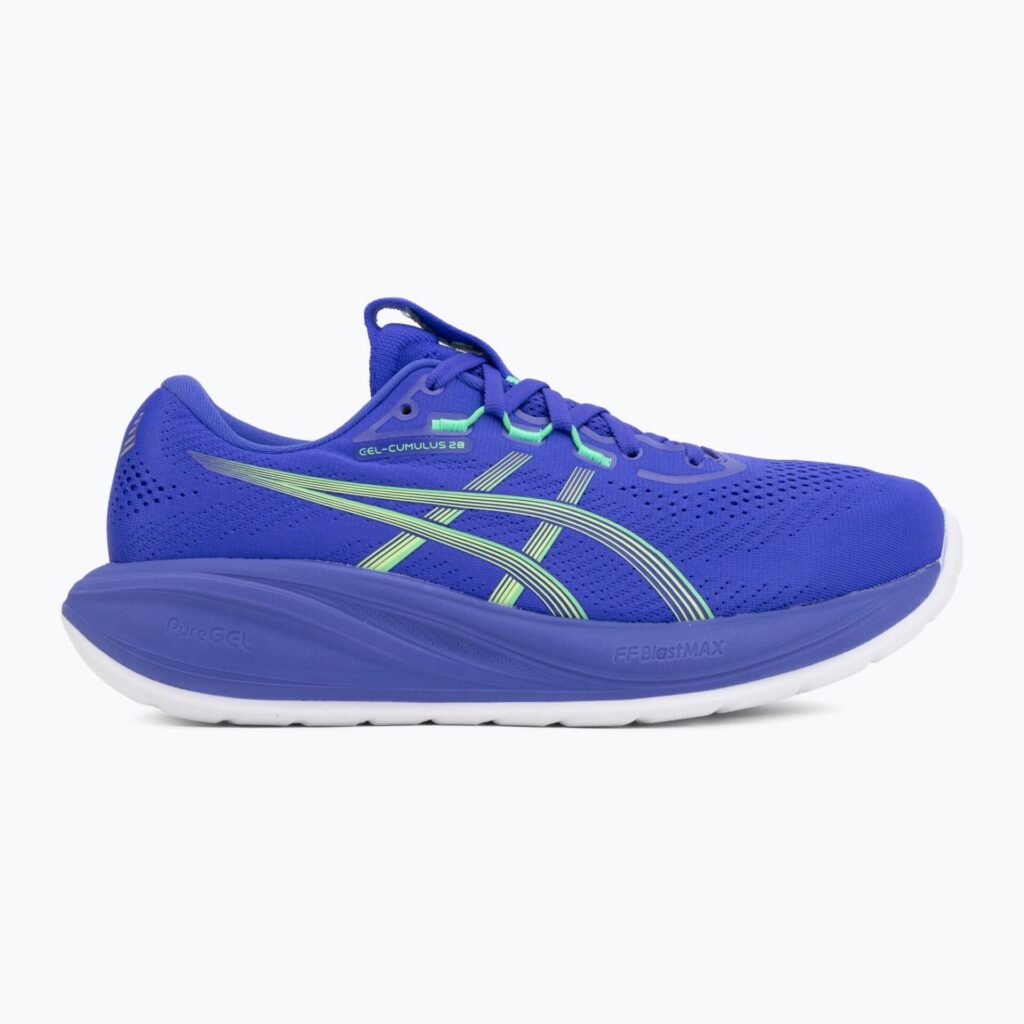 Кроссовки для бега мужскиеASICS Gel-Cumulus 28 cobalt burst/illuminate green