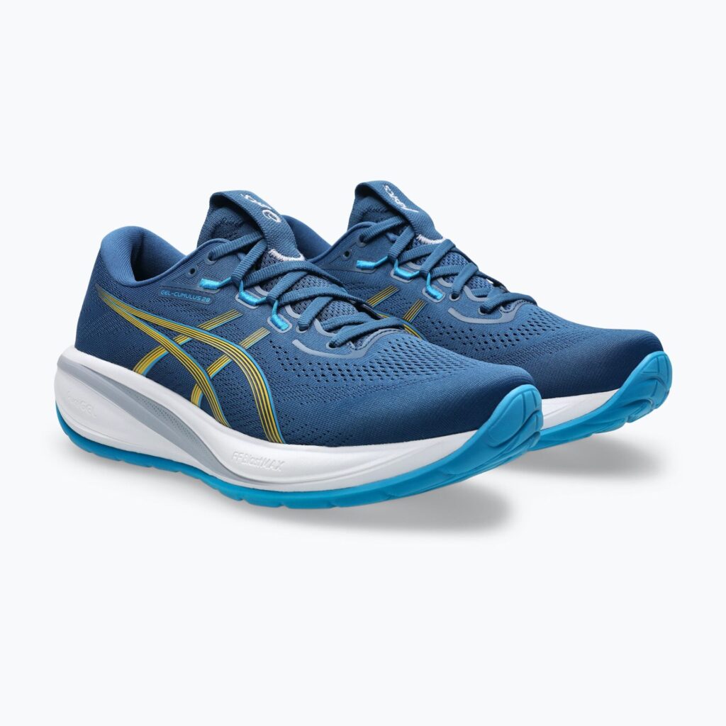 Кроссовки для бега мужскиеASICS Gel-Cumulus 28 twilight blue/yamabuki