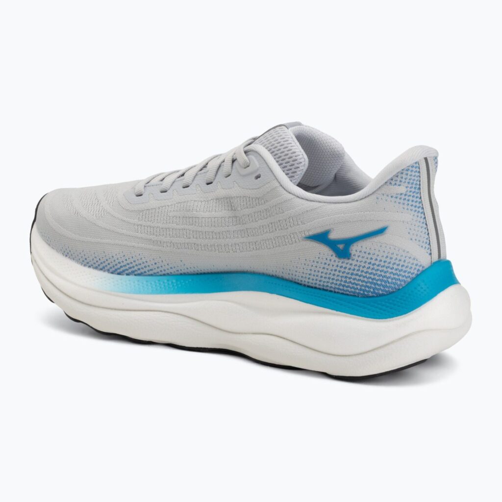 Кроссовки для бега Mizuno Wave Sky 9 cloudscape/blue jewel/lava orange