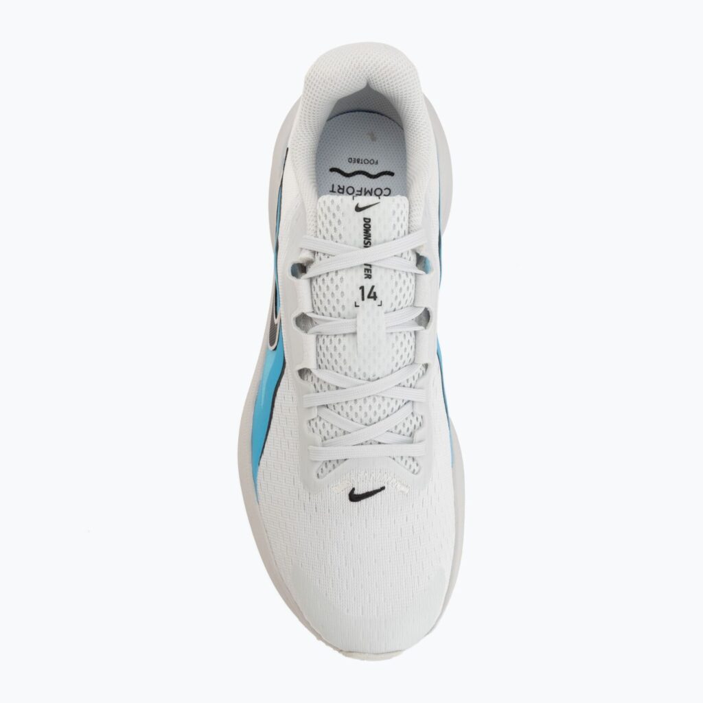 Кроссовки для бега Nike Downshifter 14 off white/light current blue/black
