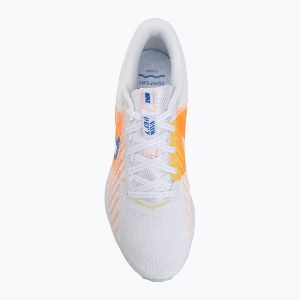 Кроссовки для бега Nike Run Defy white/topaz gold/blue crystal