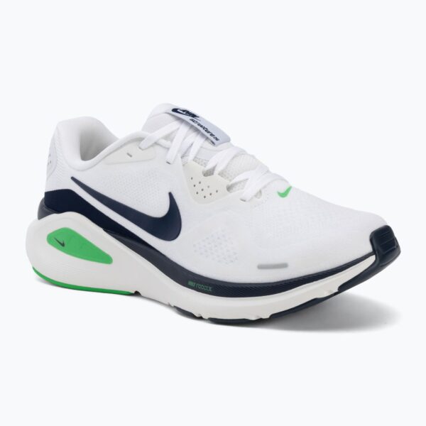Кроссовки для бега Nike Structure 26 white/green spark/midnight navy