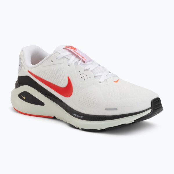 Кроссовки для бега Nike Structure 26 white/medium ash/bright crimson