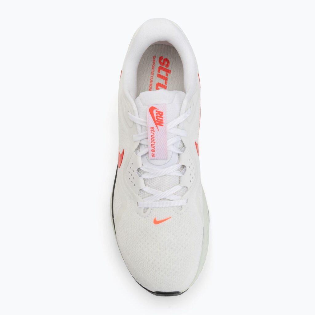 Кроссовки для бега Nike Structure 26 white/medium ash/bright crimson